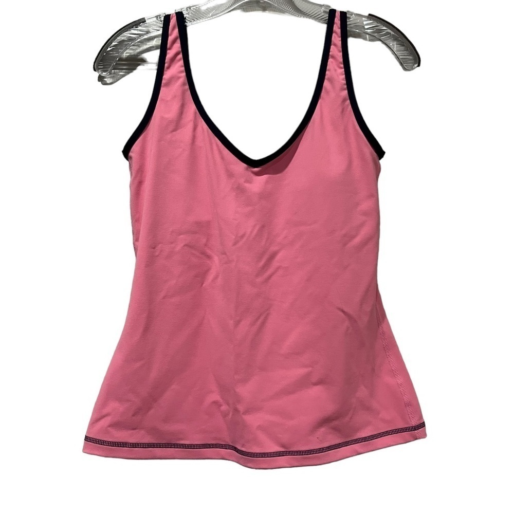 Boden 2 Pink Purple Built in Bra Workout Active Tank Top B